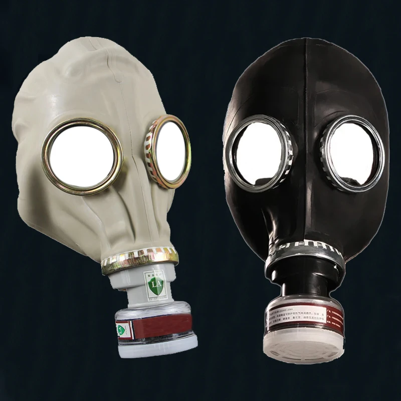 New 64 Type Multipurpose Black Gas Full Mask Respirator Painting Spray Pesticide Natural Rubber Mask Chemical Prevention Mask