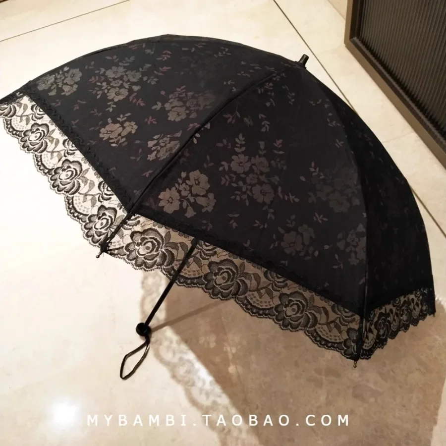 

Women Umbrella Parasol Beach Garden Black Girls Umbrella Outdoor Mini Storage Windproof Uv Protection Quality Sombrinha Unbrella