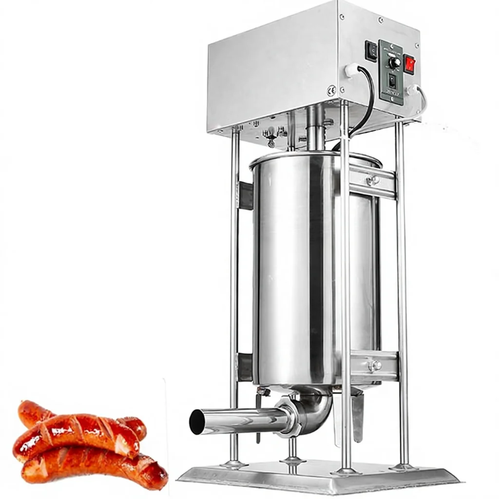 10L 20L 25L 30L Electric Sausage Filler Automatic Stainless Steel Home and Commercial Vertical Sausage Machine with Five Nozzles