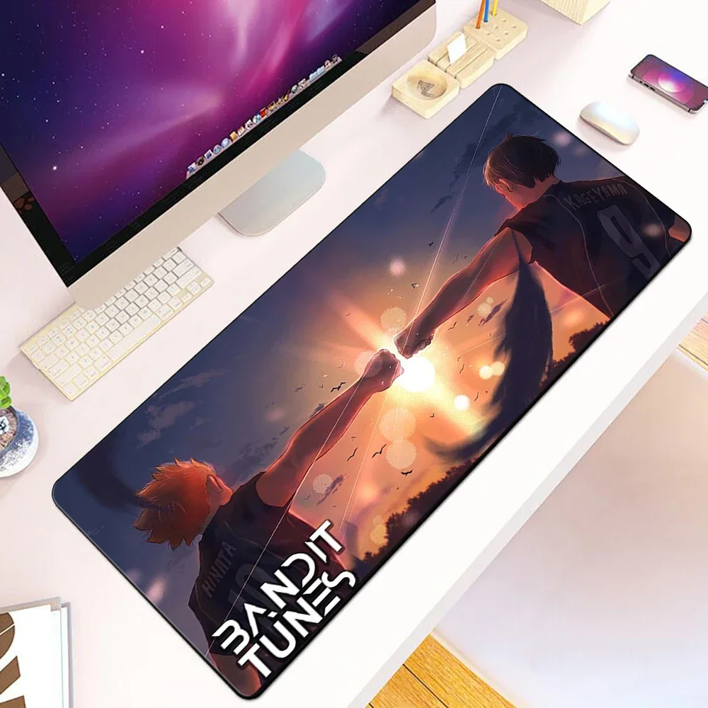 Anime Volleyball Haikyuu Mousepad HD Printing Computer Gamers Locking Edge Non-slip Mouse Pad XXL90x40cm Keyboard PC Desk Pad