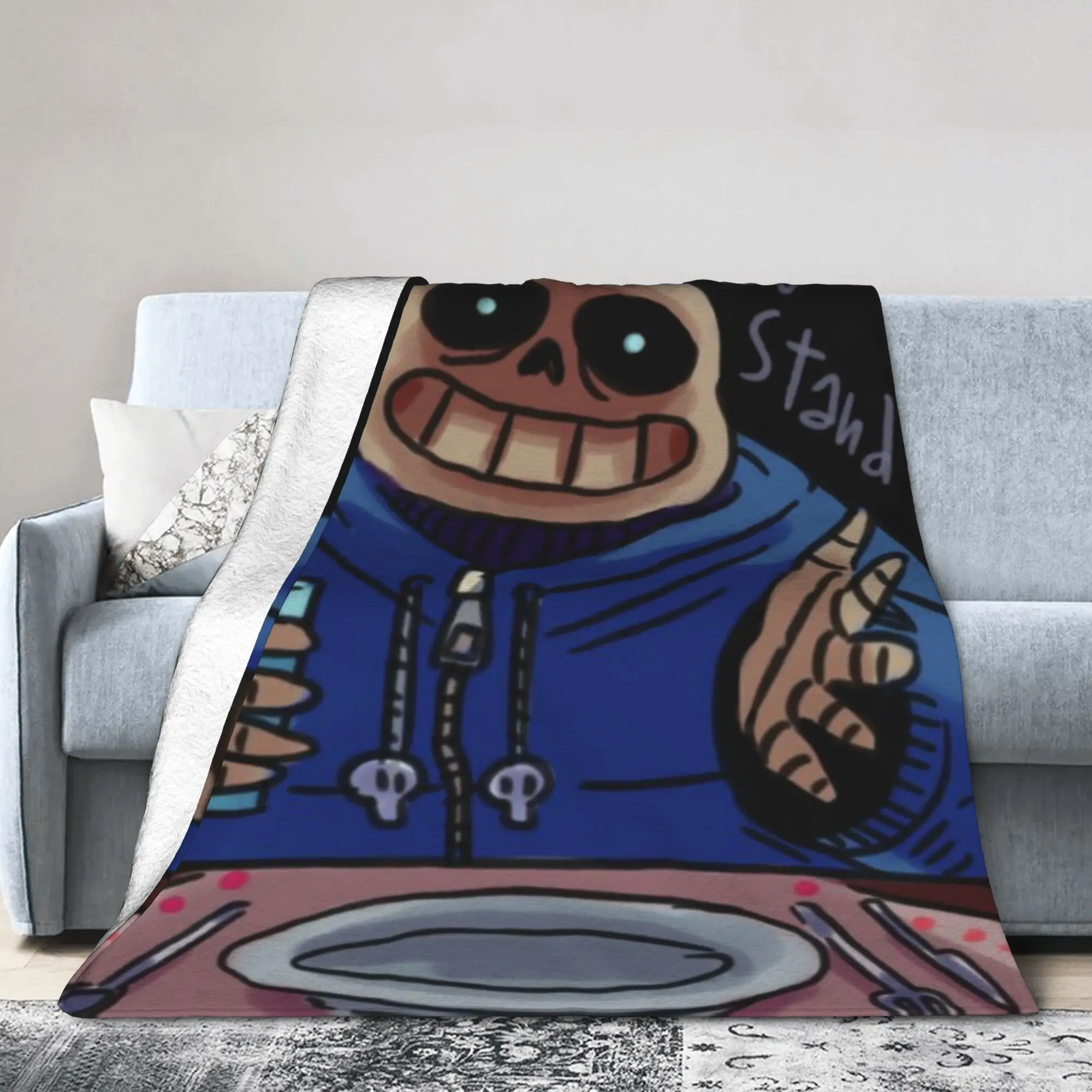 Undertale Sans  Blankets Super Soft Velvet Novelty Present  Throw Blankets Bedspread