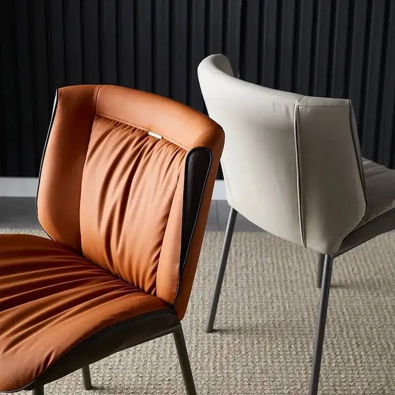 Upholstered Chairs Ultralight Kitchen European Trendy Dining Modern Dining Chairs Leather Luxury Cadeiras De Jantar Furnitures