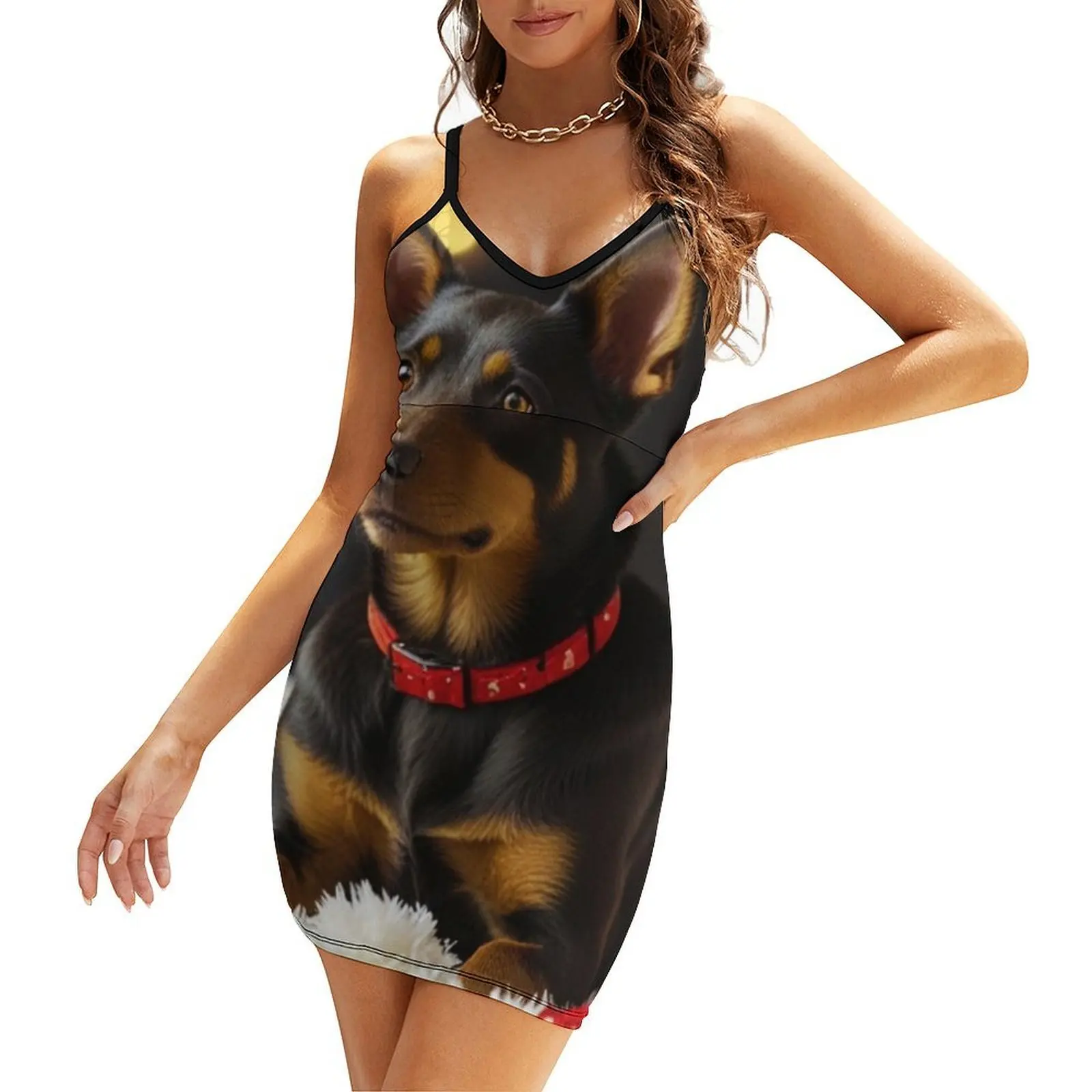 

Australian Kelpie Dog Christmas Sling Dress elegant dresses plus sizes luxury dress summer outfits for women 2025