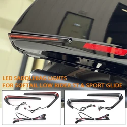 FOR Harley SOFTAIL LOW RIDER ST FXLRST El Diablo FXRST SPORT GLIDE Red Tracer Rear Saddlebag LED Indicator Run Turn Brake Lights