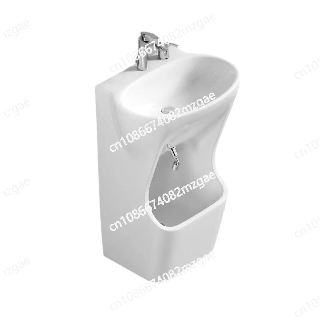 

New foot wash basin one-piece face wash hand wash foot one-piece ceramic small clean basin bathroom
