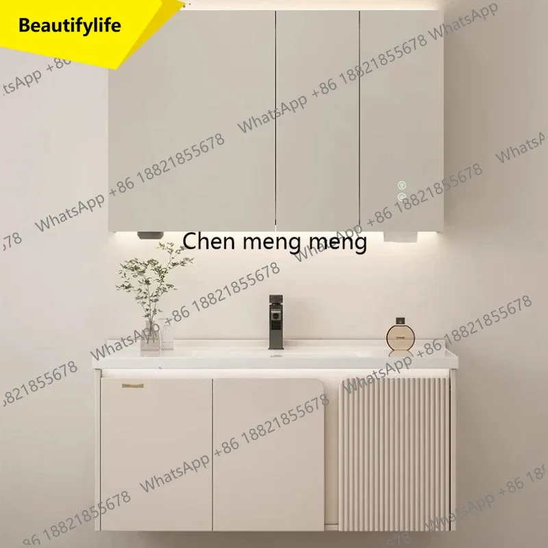 

A53 Accessories Mirror Bathroom Cabinet Organizer Wooden Storage Toilet Cupboard Display Partitions Archivadores Trendy Furnitur