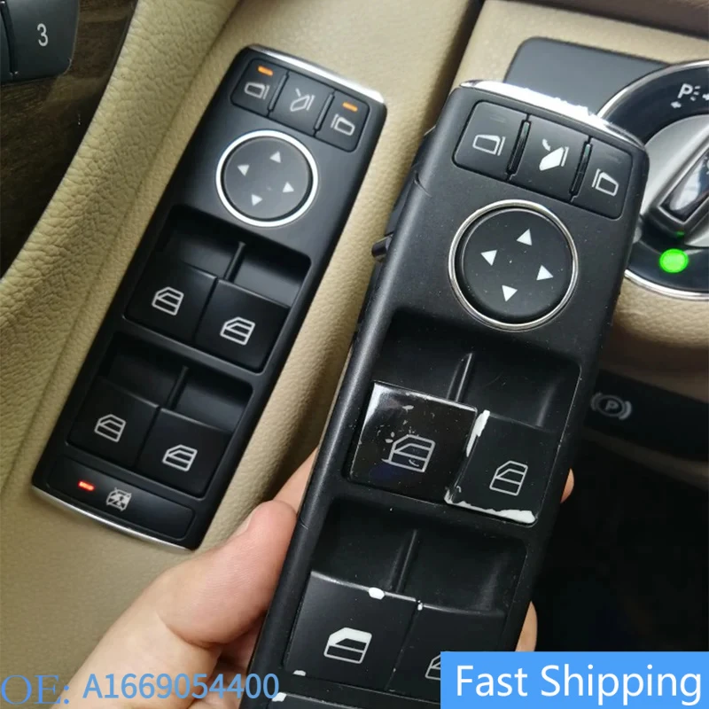 

A1669054400 A1669054300 Car Electric Power Master Window Switch Button For Mercedes-Benz B ML G GL GLA Class Coupe