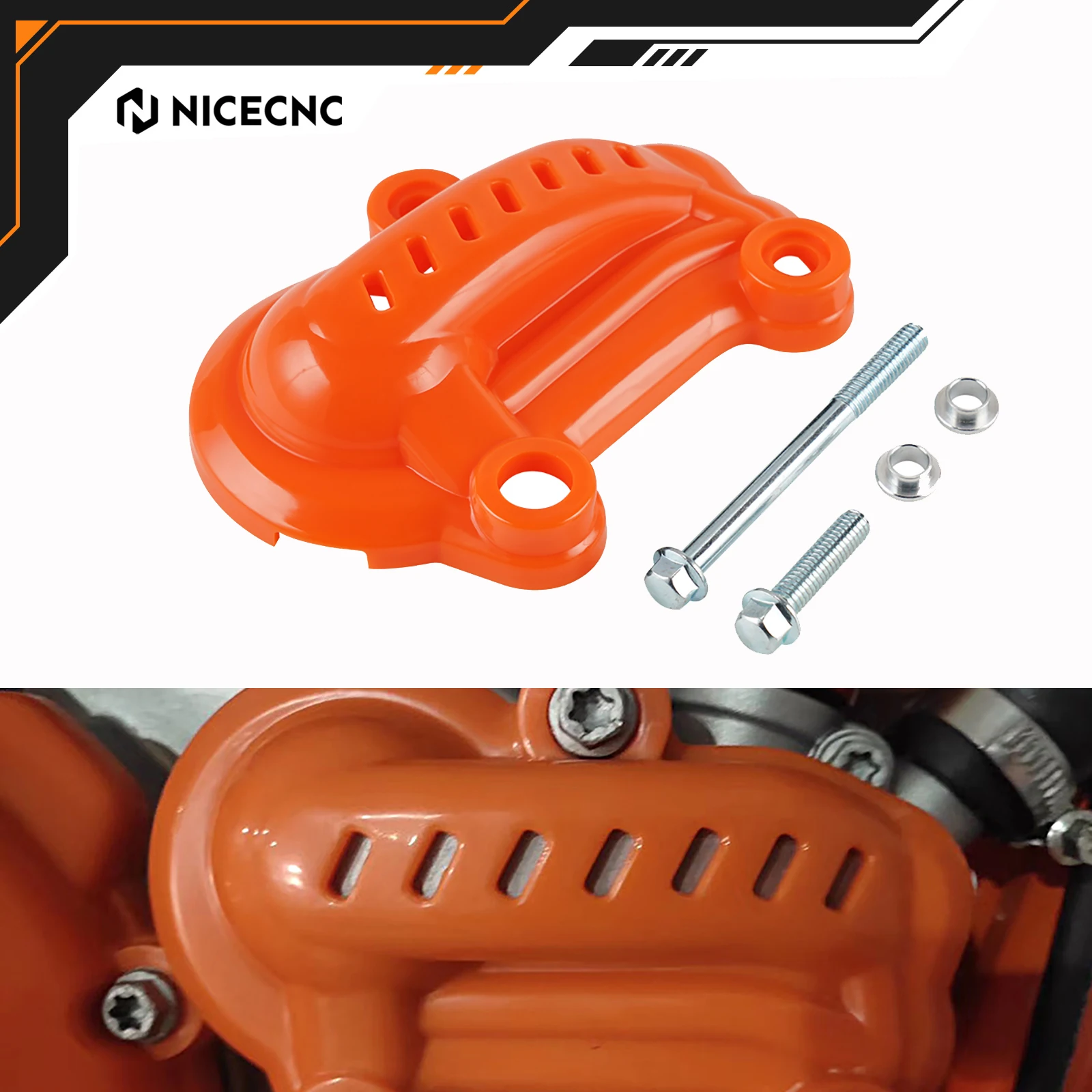 

NICECNC For KTM EXC 300 TPI XC-W 300 2020-2022 SX 250 XC 300 2019-2022 For Husqvarna TE 300i TE250i PA6 Plastic Water Pump Cover