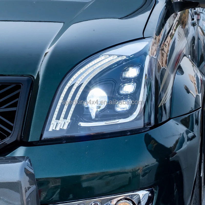 Spedking Vendi come torte calde Fari Fari a LED per TOYOTA PRADO LC120 2003-2009 Fari a LED