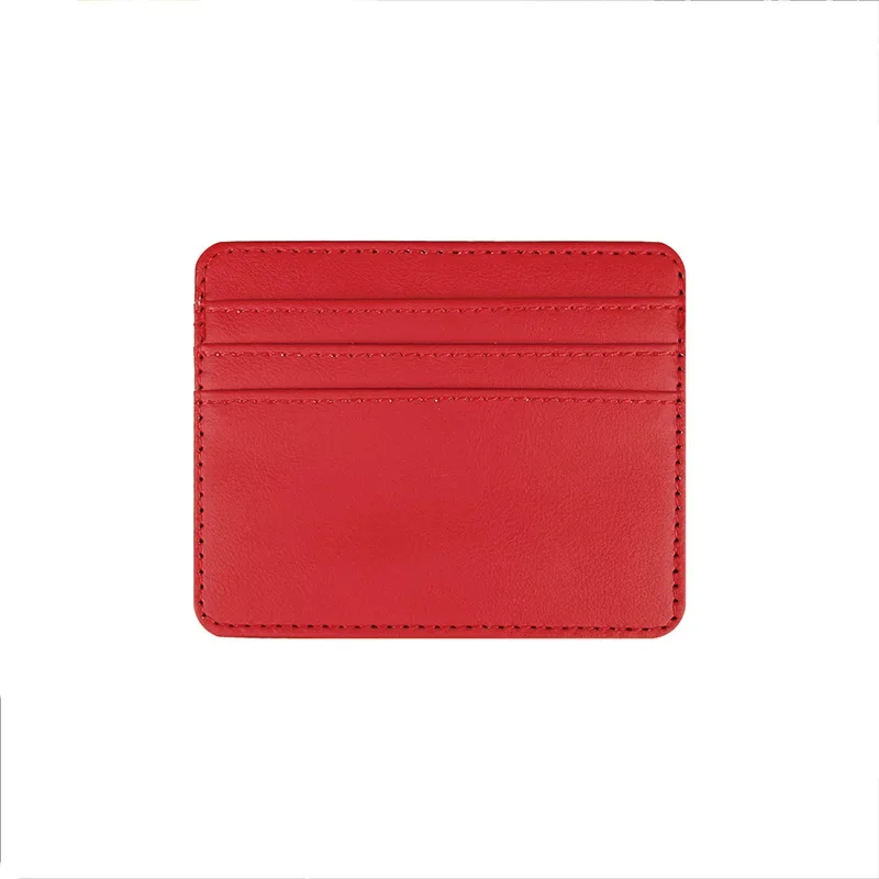 Ultra-thin PU No Zipper Card Holder Mini Simple Credit Card ID Card Holder Holiday Gift Men and Women 2024 Fashion Card Holder