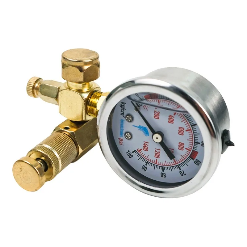 Nitrogen pressure inflation meter, hydraulic pressure gauge excavator Shuishan sapper Furukawa breaker nitrogen