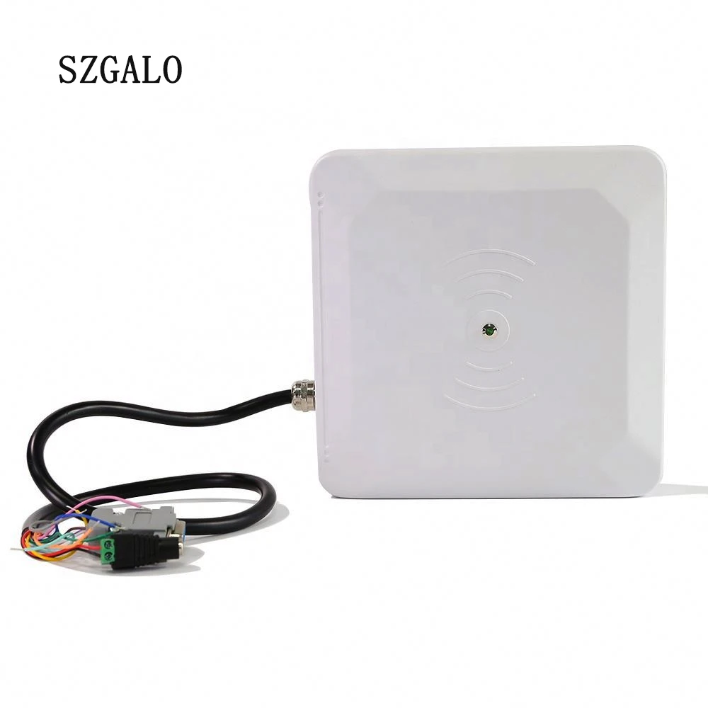 

UHF Rfid Reader New 0-7m Long Range Built in 0-32dbm Circular Antenna RS232/485 WG26/34 TCP/IP for Vehicle Management