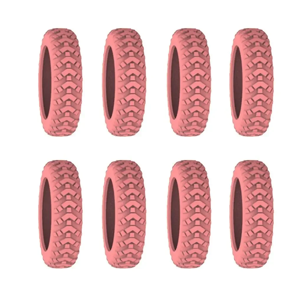 8PCS/Set Silicone Travel Luggage Caster Shoes with Silent Sound Suitcase Parts Axles Suitcase Wheels Protection Cover