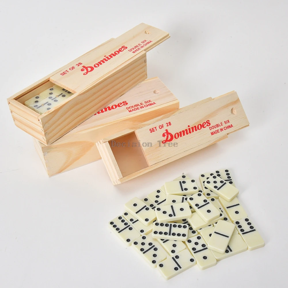 

2025 новая 14-компонентная карточная доска домино, деревянная коробка, набор домино, игровая головоломка, настольная игра, шахматы, можно оптовить a001