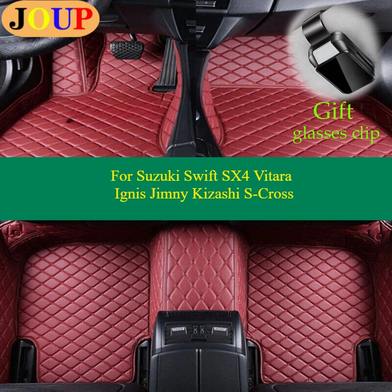 

For Suzuki Swift SX4 Vitara Ignis Jimny Kizashi S-Cross Car Floor Mats Custom Carpets Covers Accessories Left /Right Hand Drive