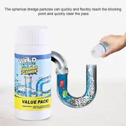 4 bottles DropShipping Powerful Kitchen Pipe Dredging Agent Dredge Deodorant Toilet Sink Drain Cleaner Sewer Fast Cleaning Tools