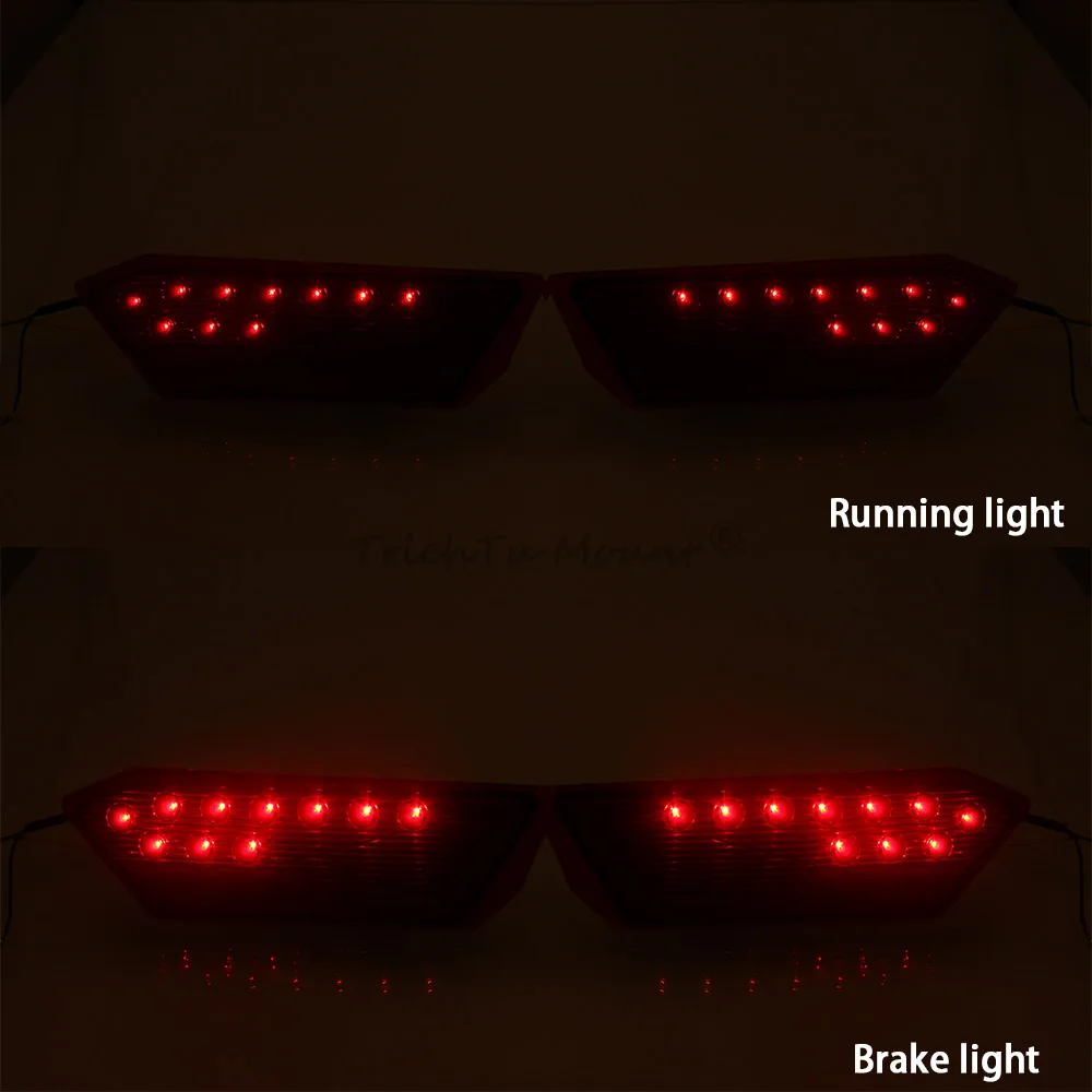 1 Pair Brake And Running Lights For Polaris RZR XP 4 1000 Turbo EPS Trail S 900 Sport Ultimate 2014-2025 Rear LED Tail Light