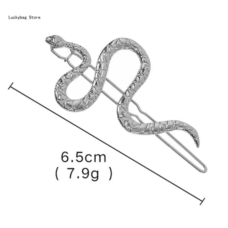 ثعبان الشعر المشابك ثعبان دبابيس الشعر للنساء إكسسوارات الشعر الفضة حجر الراين ثعبان مقاطع الشعر 2 قطعة الإكسسوارات القوطية