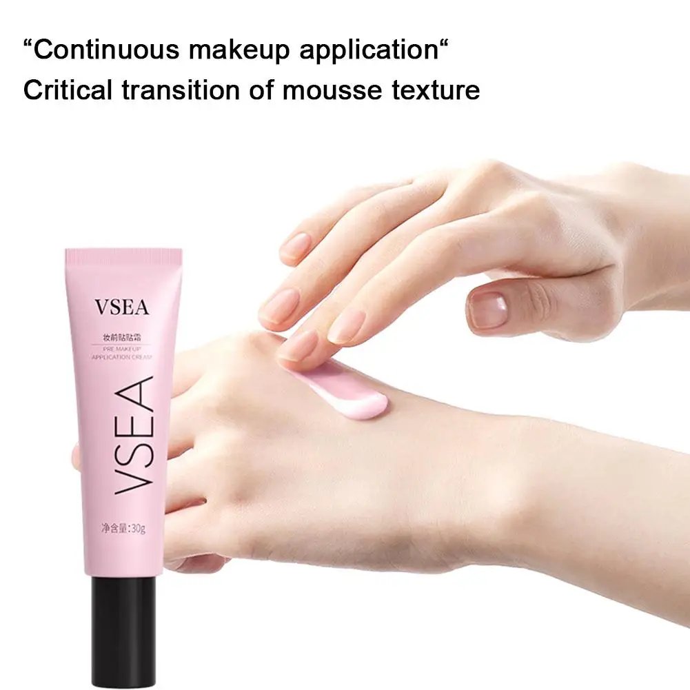 Pre-makeup Primer ringan bernapas Concealer alami Pre Primer penghapus pori alas bedak tidak berminyak T7p6