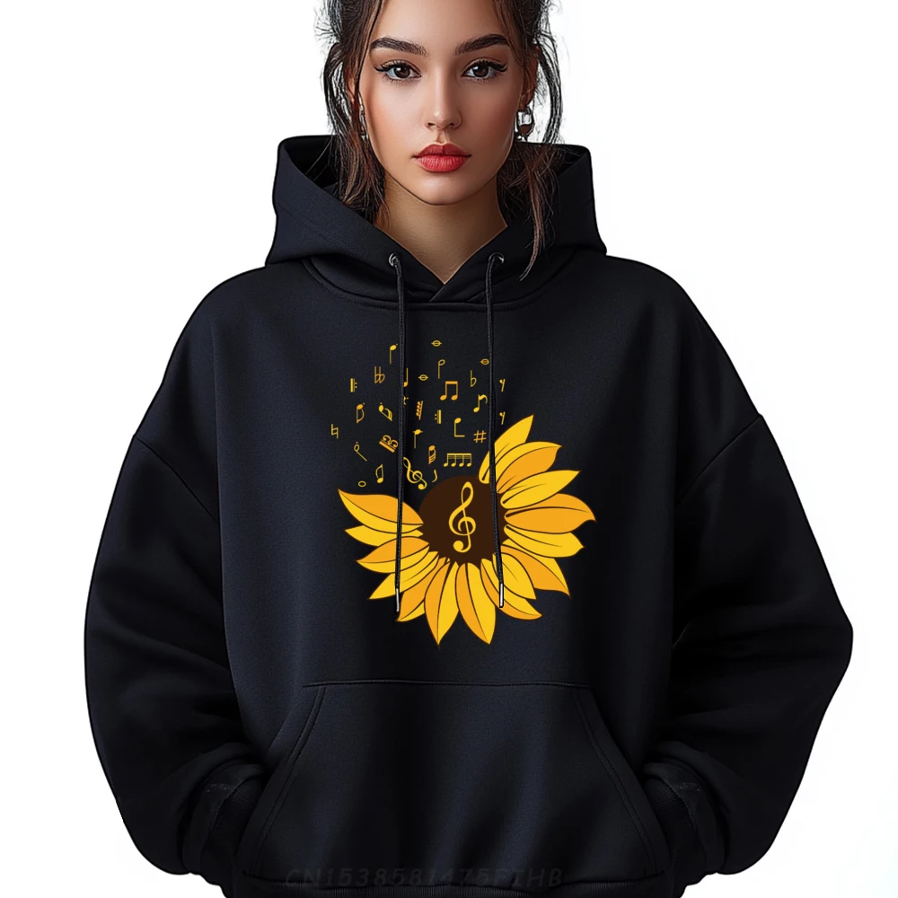 

Sunflower Music Lover Notes Student Teacher Musician Graphic Tees Men Woman Clothes Christmas Sweater