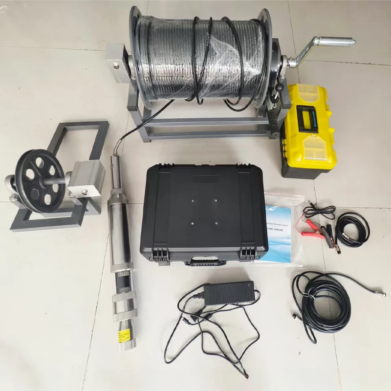 Borehole Water Well Camera 200 Meter Deep Well Bore Hole Camera 73mm Single-lens Panoramic Probe