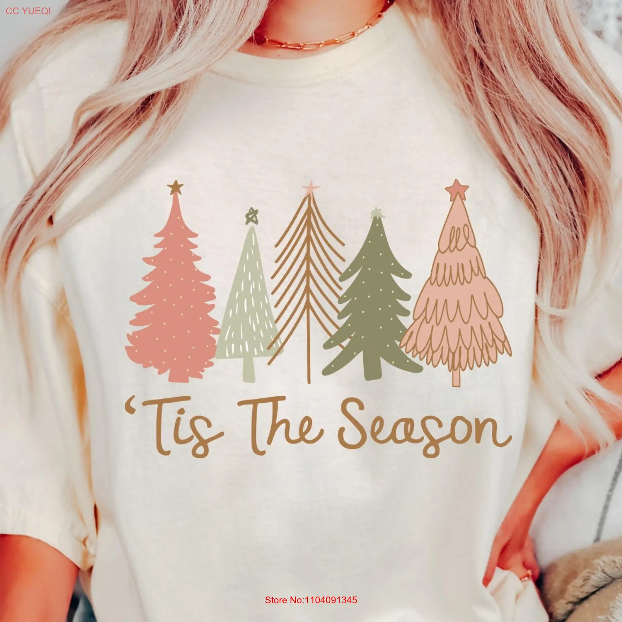 Comfort Colors T ShirtChristmas Trees Shirt Christmas For Cute Holiday long or short sleeves