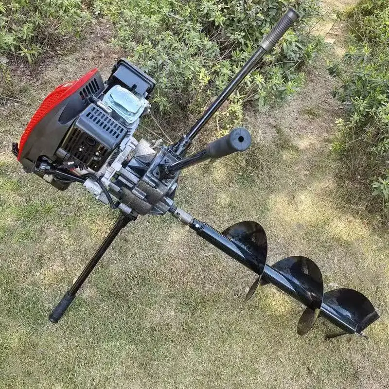 Heavy Duty Earth Auger, Industrial Grade, 4-Stroke for Digging Planting Piling  Drilling Machine