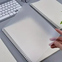 A5 Grid Spiral Notebook with Elastic Band, 160 Pages Square Coil Sketch Book, Drawing Draft Agenda Writing Pads for Office 3