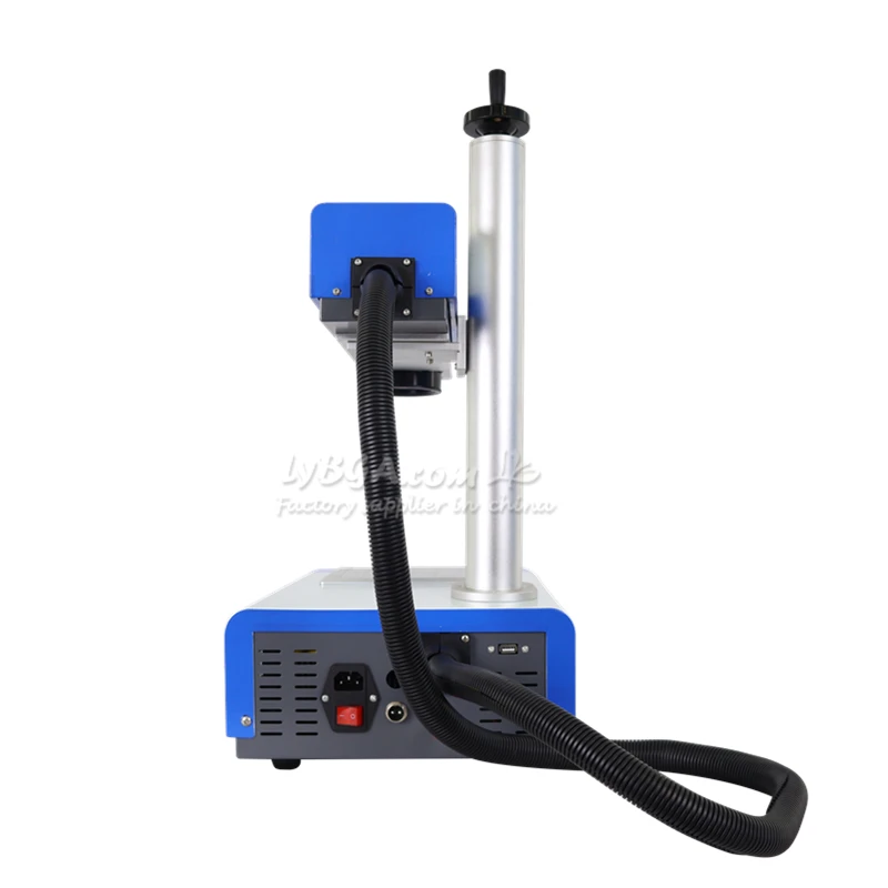 LY Mini 50W 30W 20W UV 5W Fiber Laser Marking Engraving Machine Offiline Controller Support Rotation Axis Metal Engraver