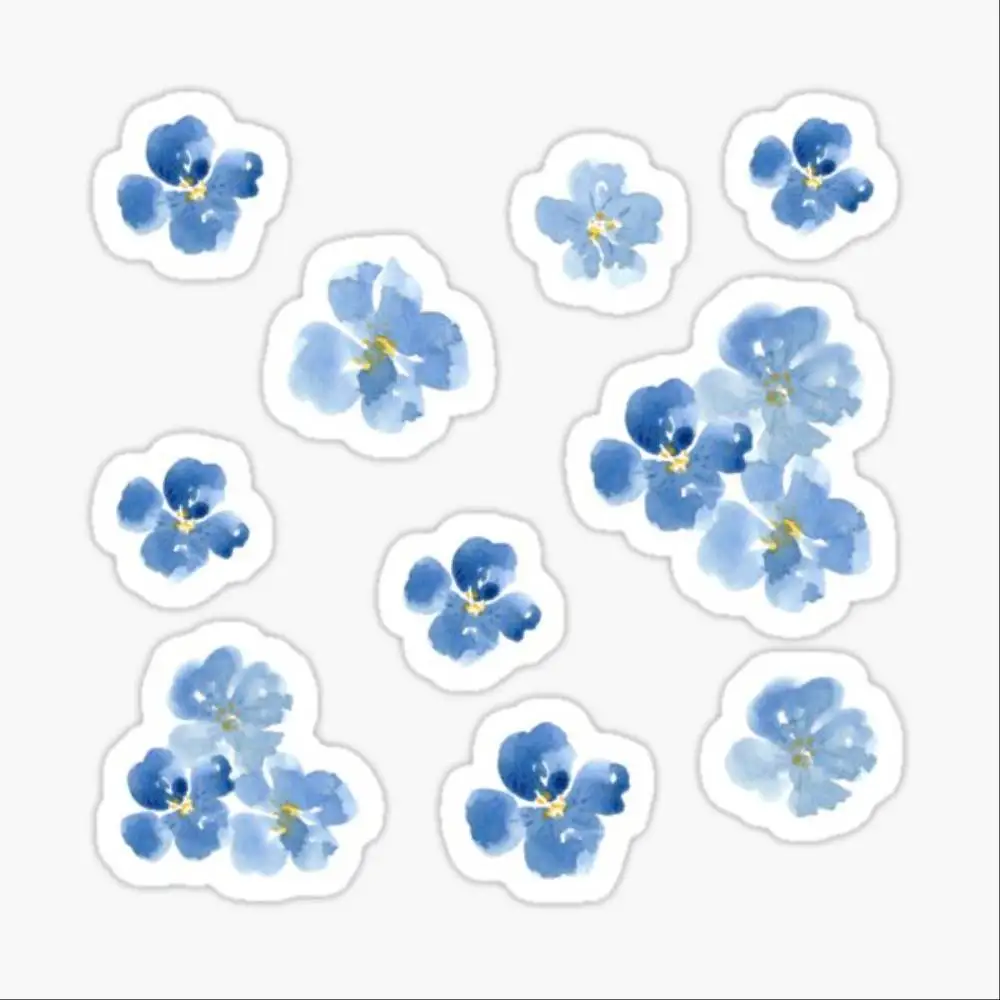 Watercolor Flowers Sticker Motorcycle Bumper Trunk Laptop Window Vinyl Decals High Quality Car Decoration