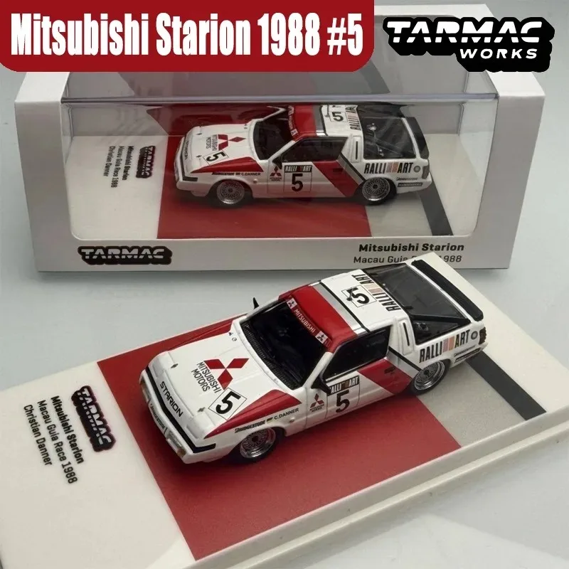 Tarmac Works 1/64 Mitsubishi Starion 1988 #5 Alloy Car Toy Die Casting Metal Model Series Boy Christmas Gift