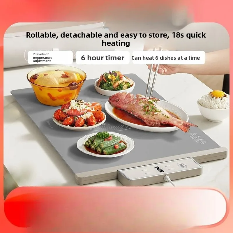 

Нагревательная разделочная доска, термоизоляционная доска, бытовой автоматический нагреватель для подогрева риса с постоянной температурой, складной, рулонный, с функцией нагрева.