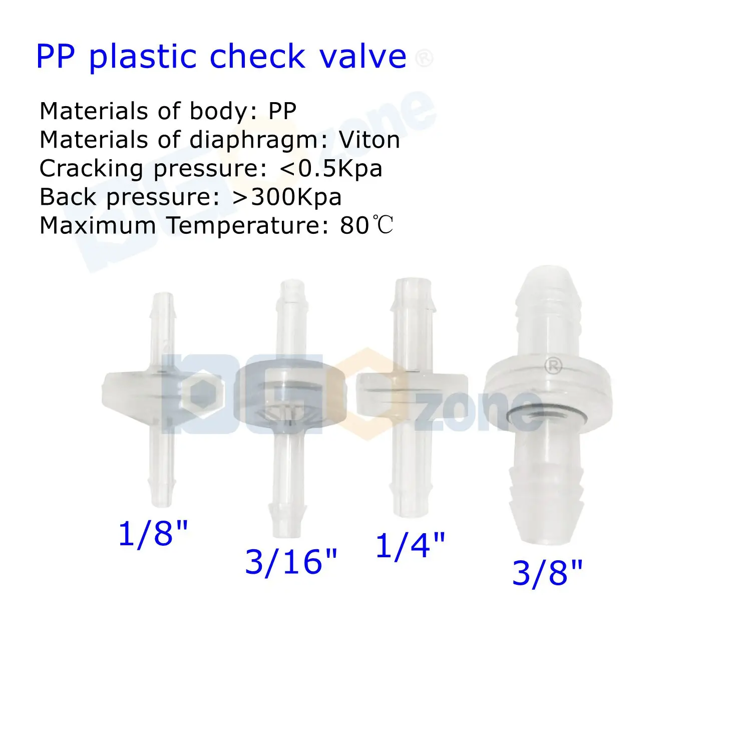 Clapet anti-retour en plastique PP pour aquarium, empêche le reflux d'air et de liquide, assujetà sens unique, livraison gratuite, 1/8 po, 3/8 po, 1/4 po