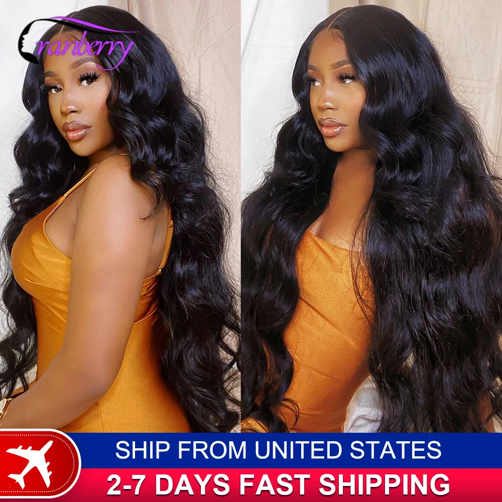 13x4 Body Wave Lace Front Human Hair Wigs For Women Cranberry Remy Brazilian Human Hair Body Wave Lace Frontal Wig 180% Density