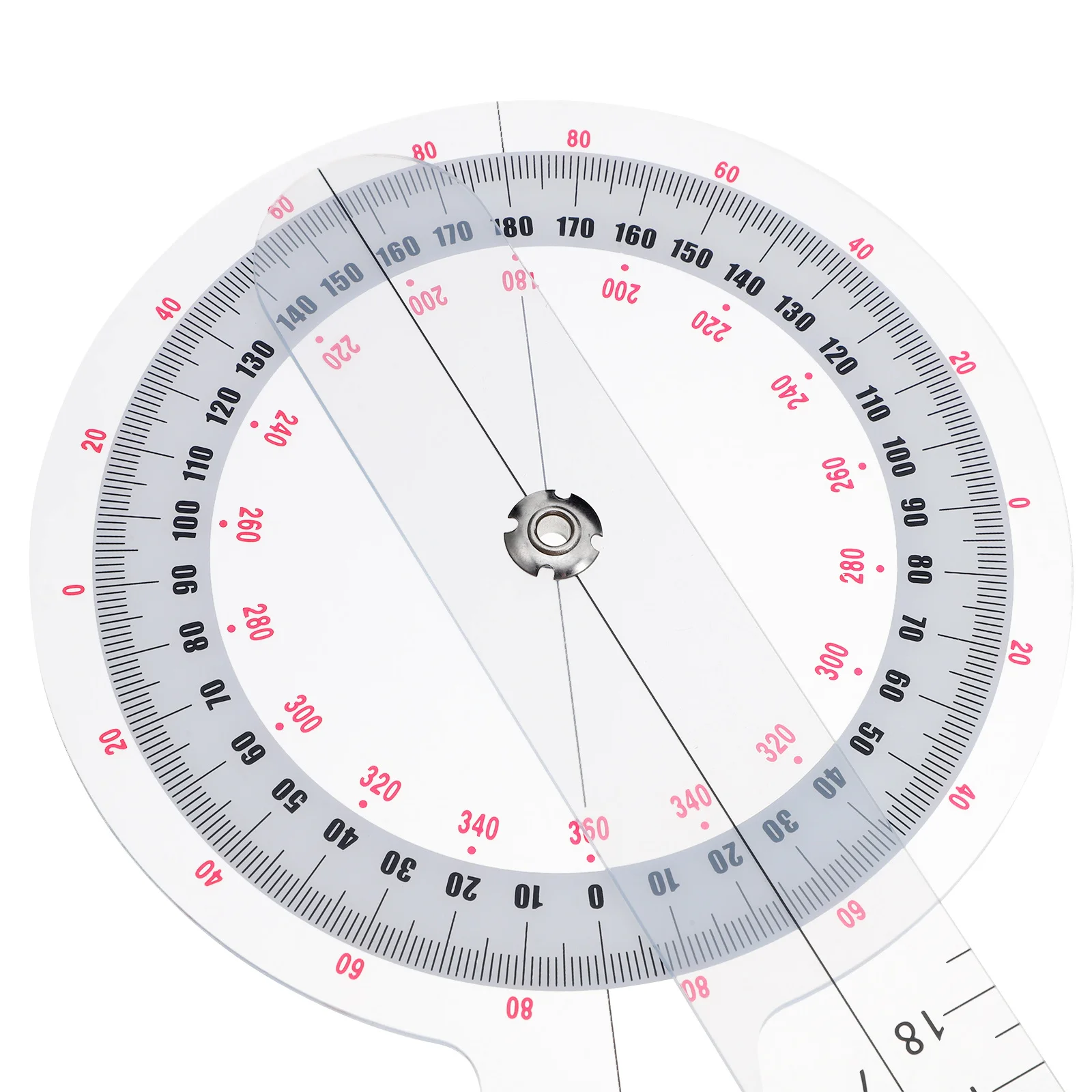 3 قطعة مجموعة المنقلة مسطرة قياس زاوية واضحة الطبية الصف الدقة مقياس الزوايا خفيفة الوزن البلاستيك زاوية مكتشف أداة ل #2