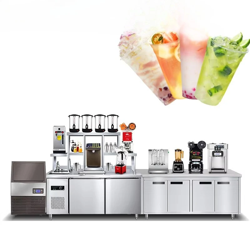 All Set Bubble Tea Equipment Bar Bubble Tea Counter Full Set Products Bubble Tea Ingredients