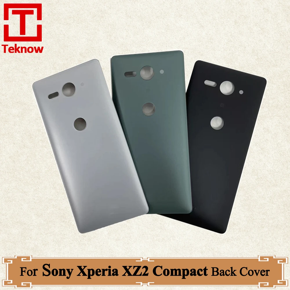 

Original For Sony Xperia XZ2 Compact Back Battery Cover Rear Door back case Housing Case For Sony XZ2 Mini Battery cover+Logo