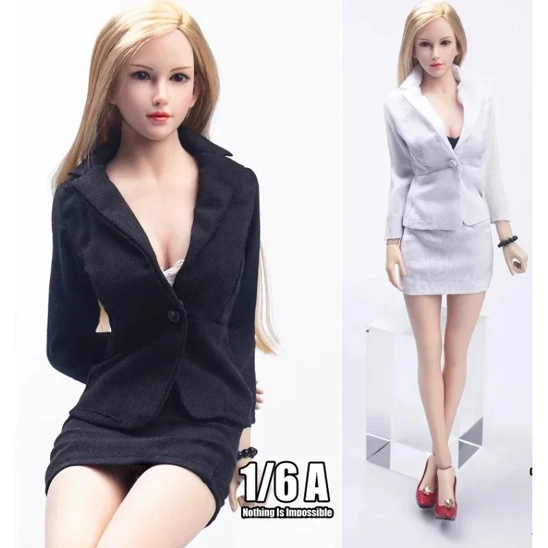 

1/6 Scale City Woman Office Suit Business Clothes Blouse Skirt Underwear Set Model for 12" Female Soldier Figure Doll Gift