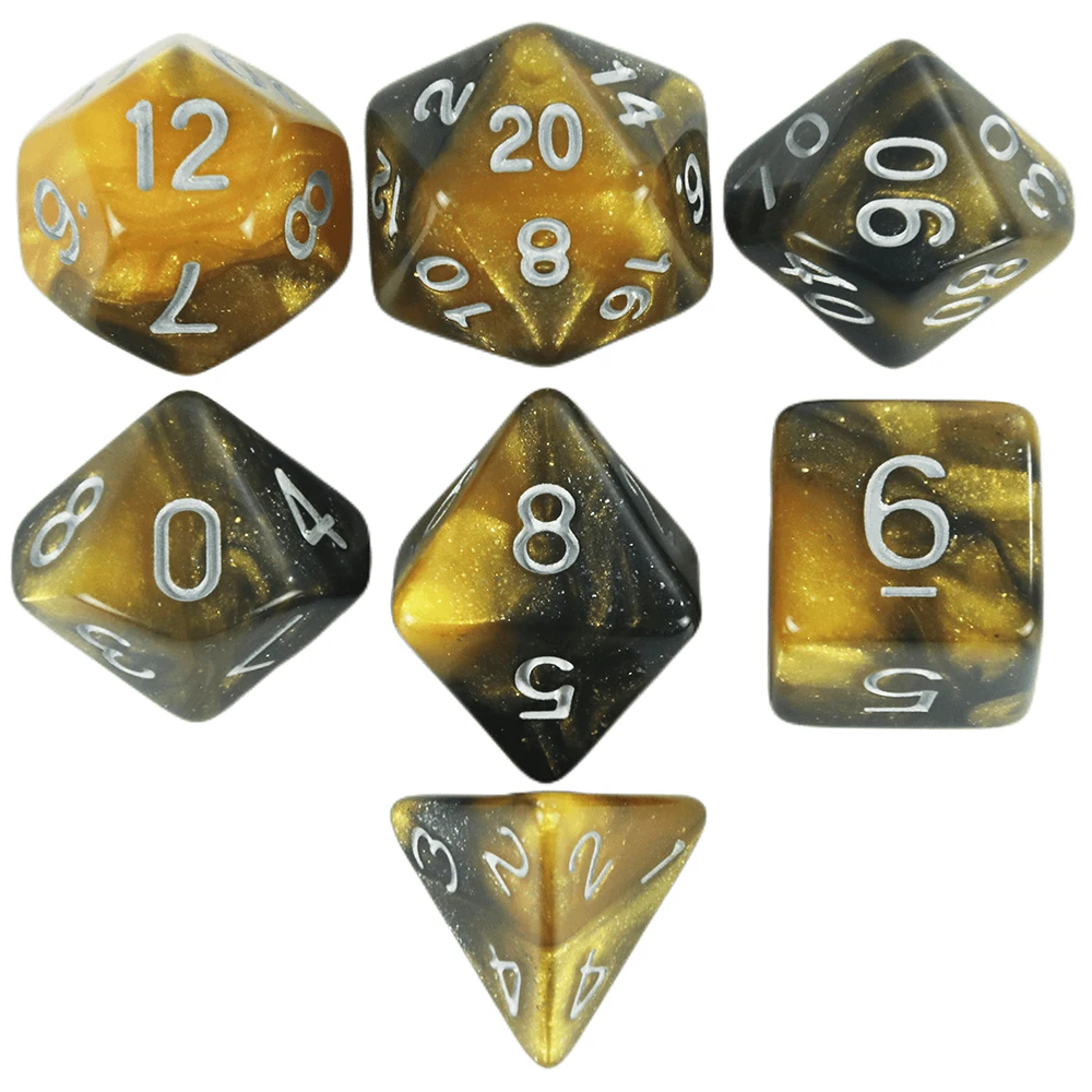Würfelset, Brettspiele, Rollwürfel, Galaxie-Thema, polyedrisches Würfelset, erstaunlicher bunter Universum-Effekt für DND-Zubehör – Detail 11