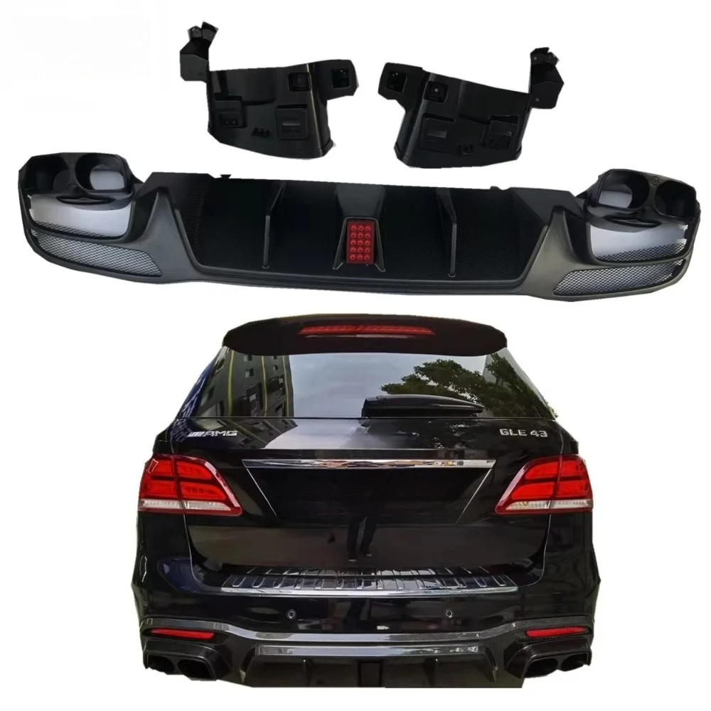 Diffuser Carbon Fiber Rear Splitter For Mercedes Benz Gle63s amg Gls63 Amg W166 Rear Diffuser