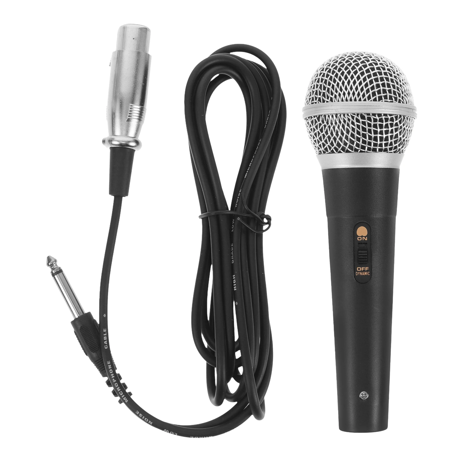 

Wired Dynamic for Karaoke Handheld Microphone With Cord Singing Mic Vocal Fine Speakers Moving Coil Durable Plug Play