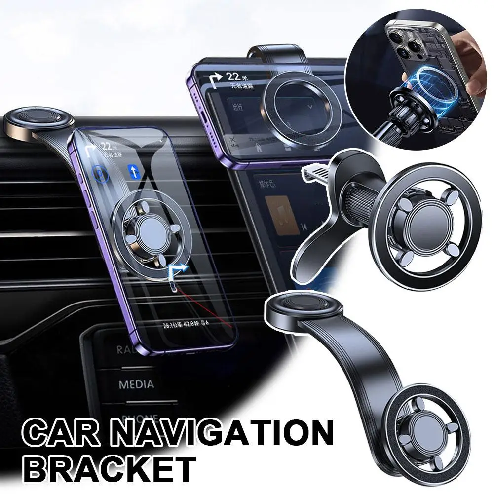 NEUER Magnetischer Auto-Handyhalter für Lüftungsschlitze, Navigationshalterung für MagSafe, GPS-Handyhalterung, Auto-Innendekoration