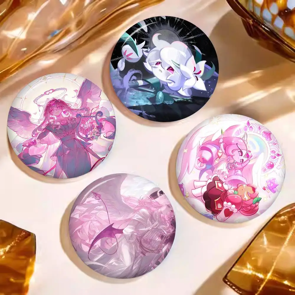 C-Cookie-Run:-Kingdom Cute-Fantasy Customizable Soft Button Pin For Women Creative Jewelry Funny Badge Cartoon Lover Hat