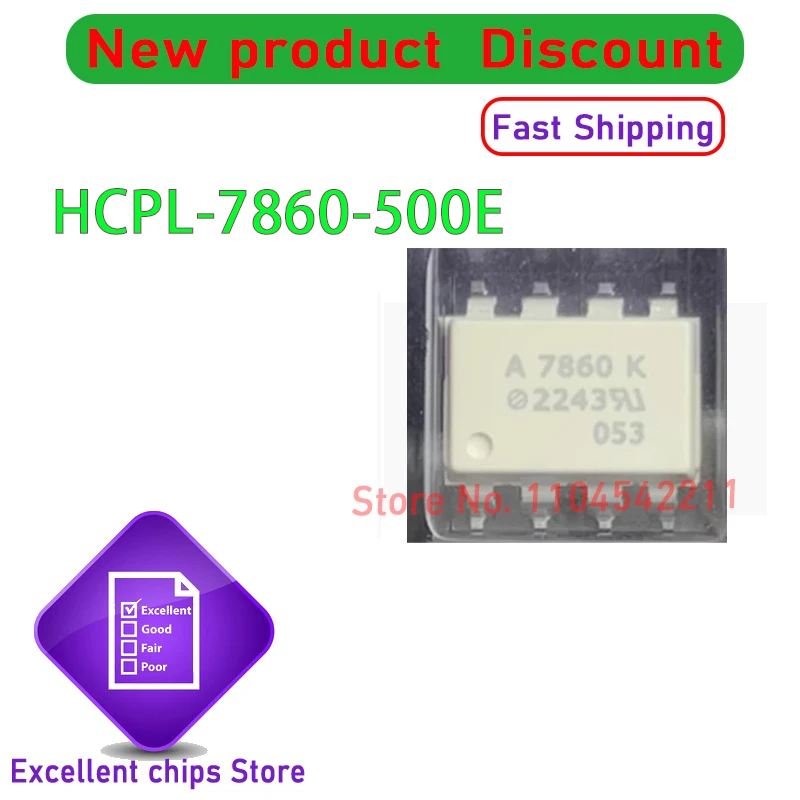

10PCS~50PCS/LOT HCPL-7860-500E HCPL-7860 SOP8 7860 A7860 New original