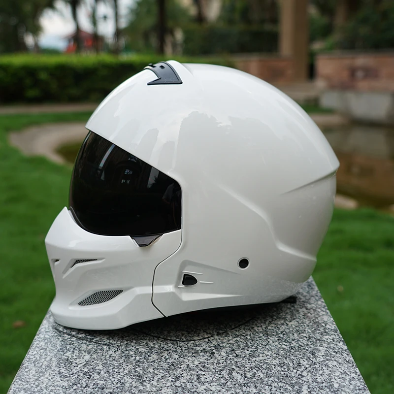 

Retro Motorcycle Helmet, Full-Face Helmet, Electric Motorcycle Helmet, Men's and Women's Safety Helmet, Summer All-Season Scorpion Helmet Combination Half Helmet