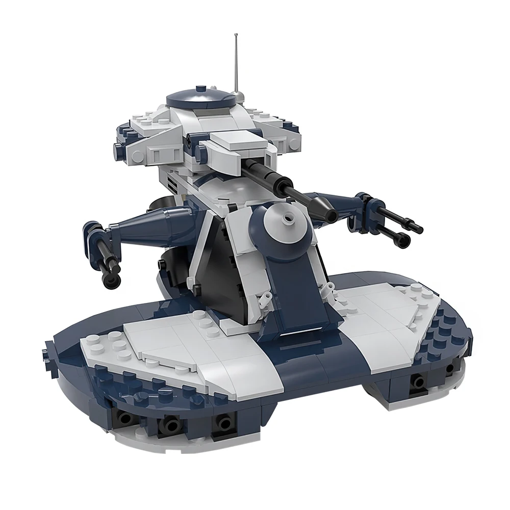 MOC AAT Tank Building Block Set Children Birthday Gift Space Wars Armored Assault Vehicle Bricks Creative Assemble Toy