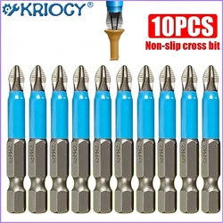 5/10Pcs 50mm PH2 Cross Bit Drill Head Screwdriver Bits Hand Tools Anti Slip Electric Hex Shank Magnetic Screwdriver Drill Bit