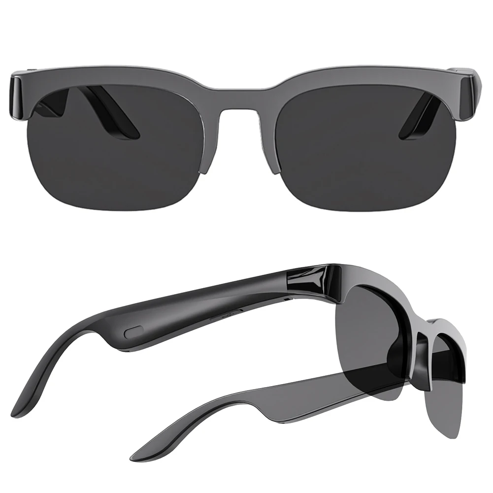 Lunettes de soleil BT avec traducteur AI, mains libres, musique et appels, lunettes audio, protection UV, écouteurs de sport de plein air pour hommes et femmes
