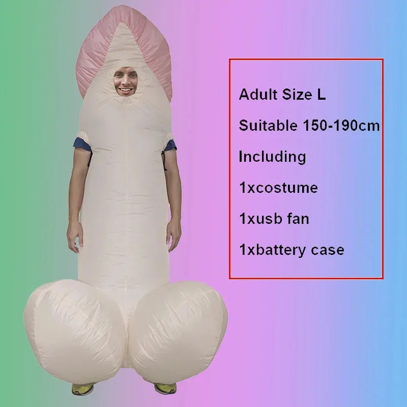 Disfraces de fiesta de Halloween disfraces de pene inflables divertidos y sexis condones protectores de seguridad Willy disfraces bajos de cuerpo completo