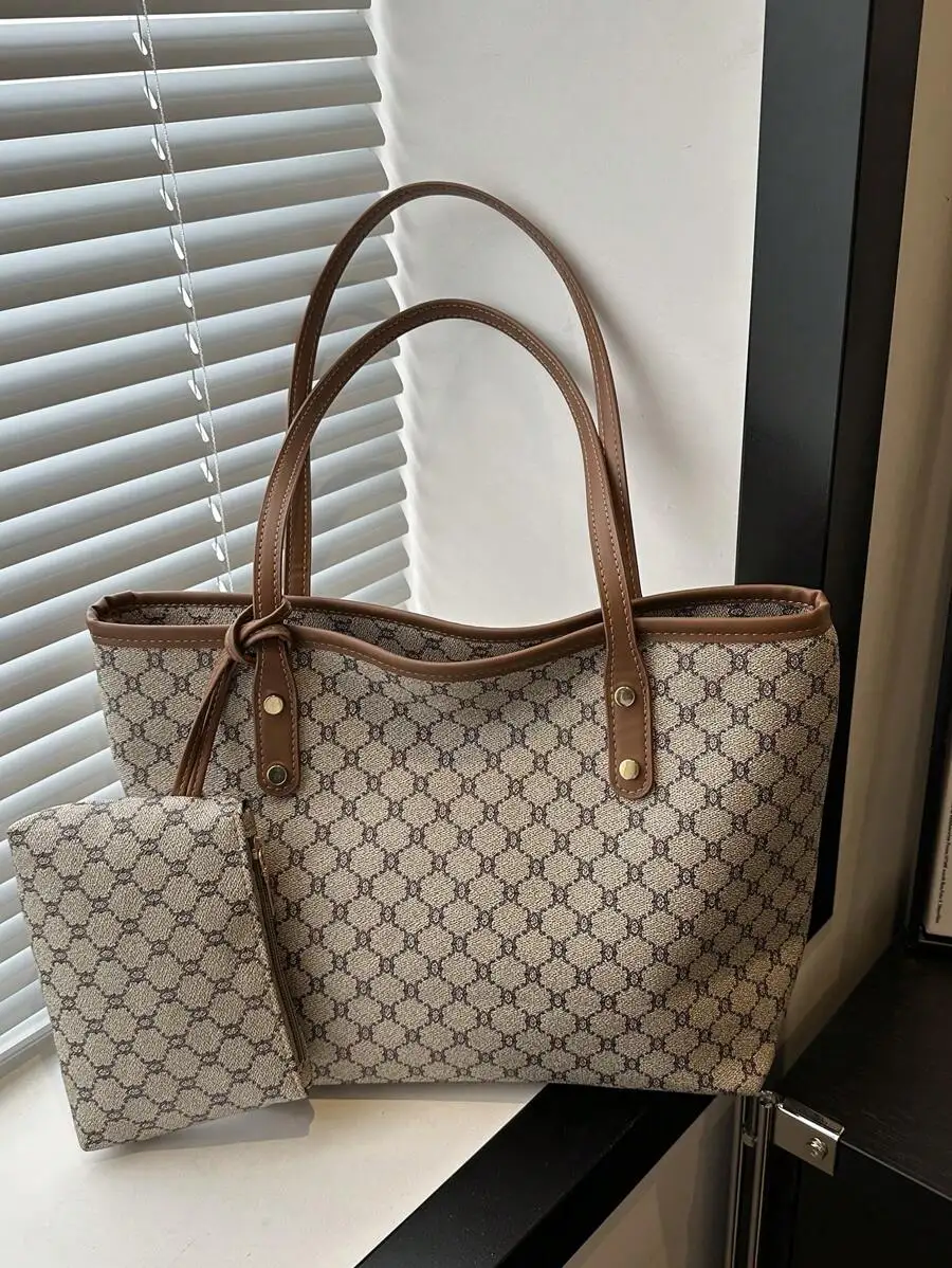 

Classic Elegant Handbag, Women's Tote Bag, High-Quality Material, Valentine's Day Gift